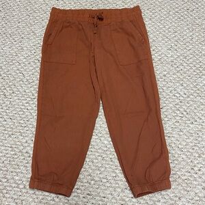 Time and Tru Women's Cropped Pants in Rust